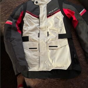 Girls or Ladies Black and Red Motorcycle Jacket